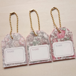 Sale¥850→¥600　3個セット　ミニサイズのリバティのネームタグ　#8　フェリシテ【T-5b】　 1枚目の画像