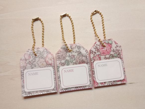 Sale¥850→¥600　3個セット　ミニサイズのリバティのネームタグ　#8　フェリシテ【T-5b】　 1枚目の画像