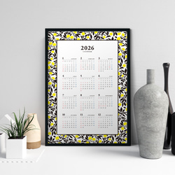 幸せを呼ぶ和モダンカレンダー2026・橘｜A2の壁掛けポスター仕様