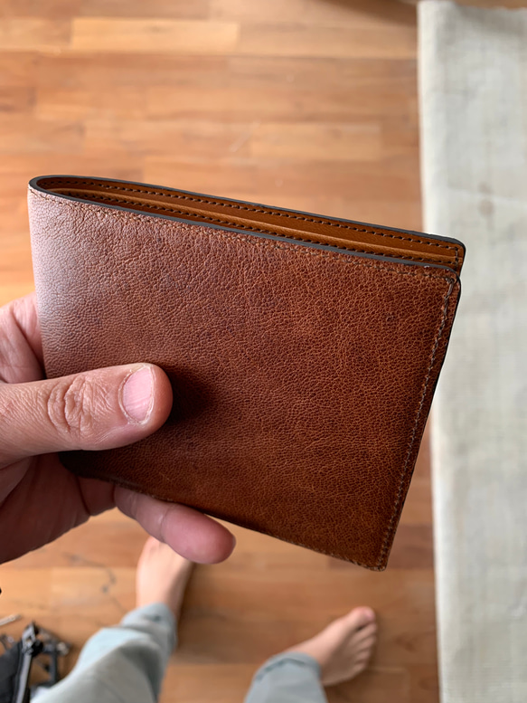 レザー　二つ折り財布　本革 