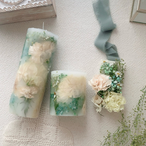 クラシック調 ・天使のキャンドルホルダーフラワーアレンジメント2点おまとめ クラシック調 ・天使のキャンドルホルダーフラワーアレンジメント2点お