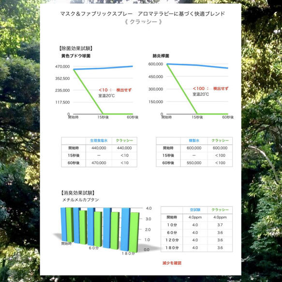 【除菌・消臭】マスク＆ファブリックスプレー　アロマテラピーに基づく快適ブレンド・クラッシー 8枚目の画像