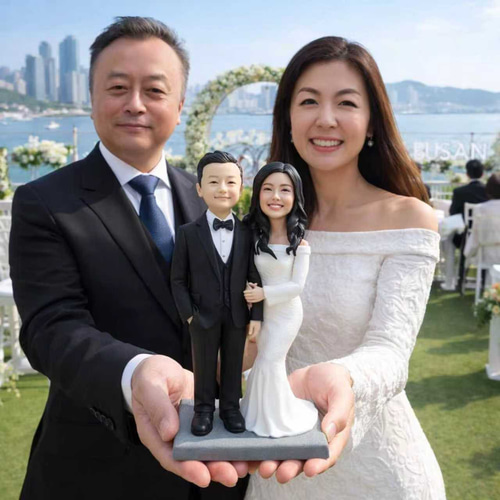 写真から作る新郎新婦フィギュア｜オーダーメイド結婚祝いにそっくり