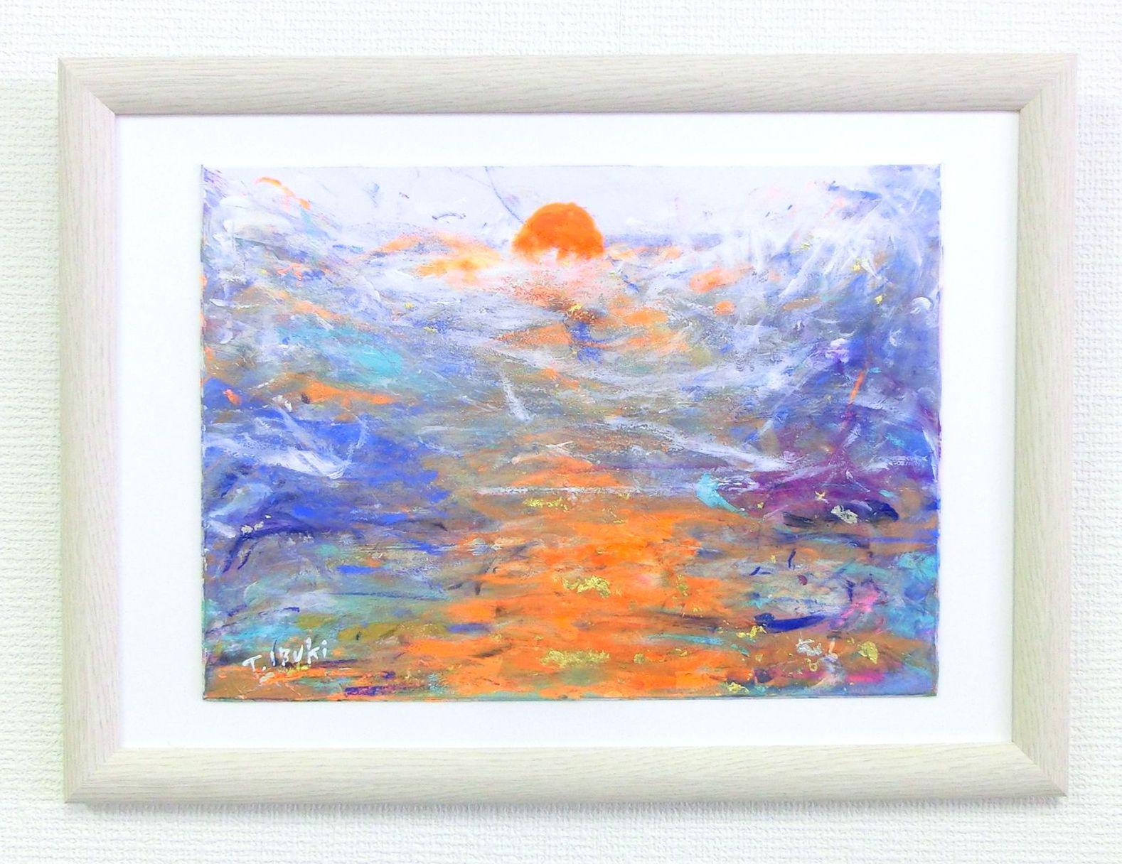原画「晴れた日の海」F3・油彩画