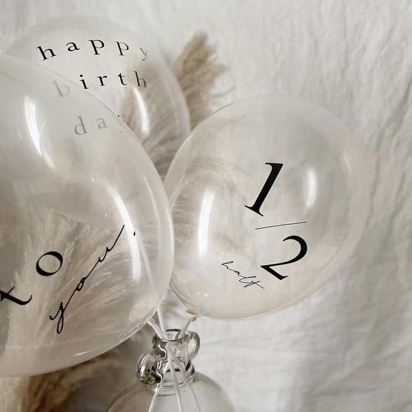 〈Balloon〉ハーフバースデー（3個set）|  パーティ | おうちスタジオ | バルーン | 風船 13枚目の画像