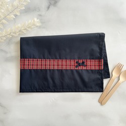 基本の2点セット】紺色・リバティ星柄(アデラジャ)レッスンバッグ(30