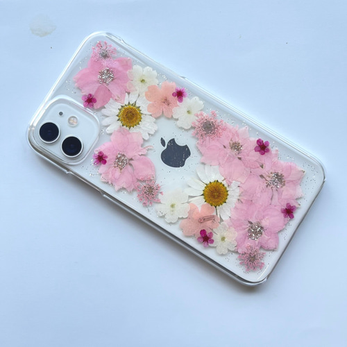押し花スマホケース・iPhone ケース・Androidケースほぼ全機種対応