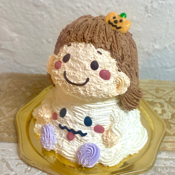 ハロウィンおばけの女の子　立体ケーキ ハロウィン ケーキ パーティー[ご希望のお受取り日・時間帯をご指定ください]　 2枚目の画像