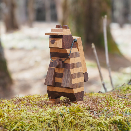 山岳写真家のクマ〔小さめサイズ〕 彫刻 COOBA 通販 12664221｜Creema