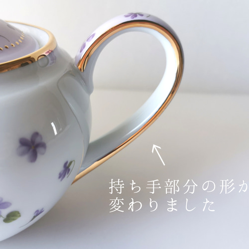 受注制作】小鳥ちゃんのふんわり春色ティーポット(茶こし付き