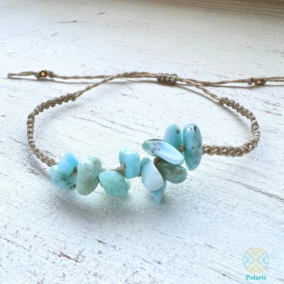 ラリマーさざれブレスレット ブレスレット Polaris 通販 12665438