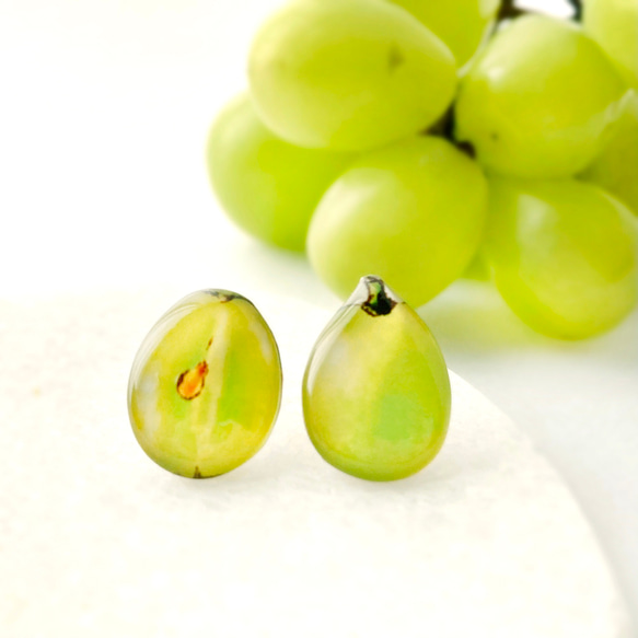 Muscat earring｜マスカットイヤリング・ピアス ぶどう〔夏秋の