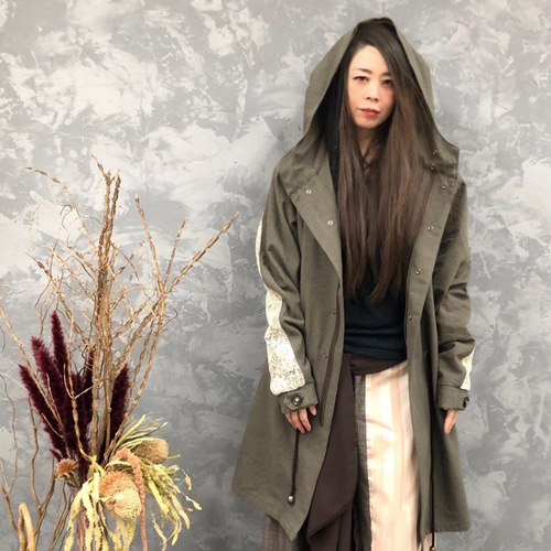 再販】憧れの。『アンティークリネンで作るフーデットモッズコート