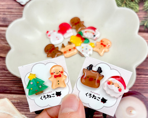 27-7くるみボタンヘアゴム クリスマス 雪だるま トナカイ ヘアゴム クリスマス 雪だるま トナカイ ベル 子供 レディース ベビー