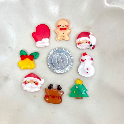 クリスマス ミニヘアゴム【2個セット】ゴム付け替え可能