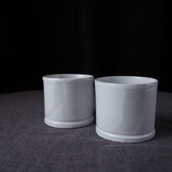 Junclay デミカップ ゴブレット白 コーヒーカップ ティーカップ　スープカップ 小鉢　湯のみ　陶器 アンティーク 3枚目の画像