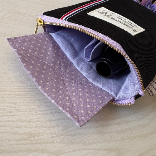 マウスピースポーチダブル（クラリネット/アルトサックス/トロン