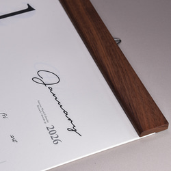 カレンダー 2026・木製壁掛けカレンダー（A3サイズ予定表） 6枚目の画像