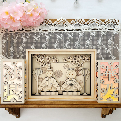 木製モダン雛人形 お雛様 ひな祭り 桃の節句 節句 お祝い 女の子 名