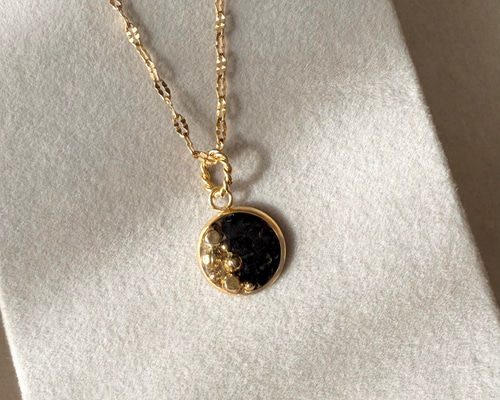 ブラックトルマリンの天然石ネックレス ネックレス・ペンダント made