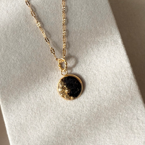 ブラックトルマリンの天然石ネックレス ネックレス・ペンダント made