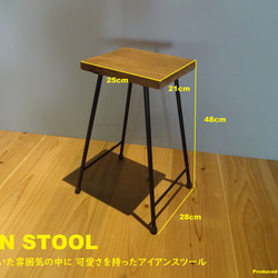 38 アイアンスツール / Iron Stool Uttoco24 アイアンスツール プランターラック 椅子 2枚目の画像