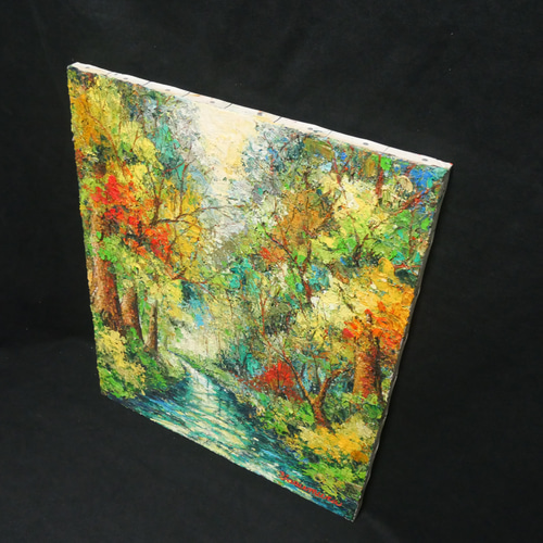 油絵 油彩 油彩画 絵 絵画 【色彩の森】 絵画 HR 通販 12680965