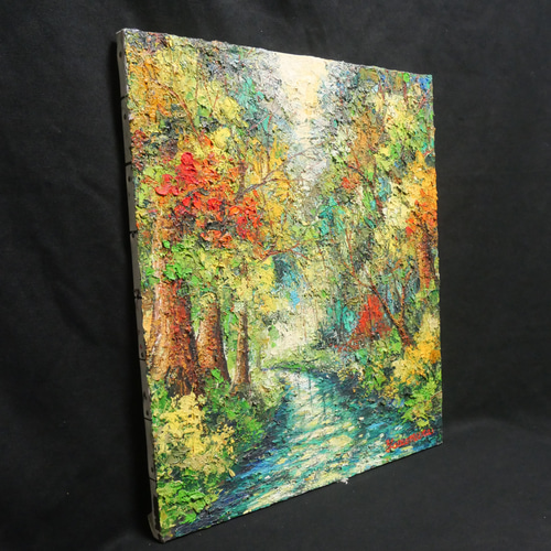 油絵 油彩 油彩画 絵 絵画 【色彩の森】 油絵 油彩 油彩画 絵 絵画 【色彩の森】 絵画 HR 通販 12680965