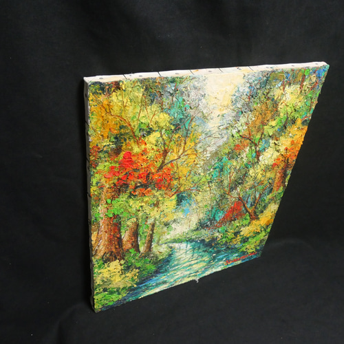 油絵 油彩 油彩画 絵 絵画 【色彩の森】 絵画 HR 通販 12680965