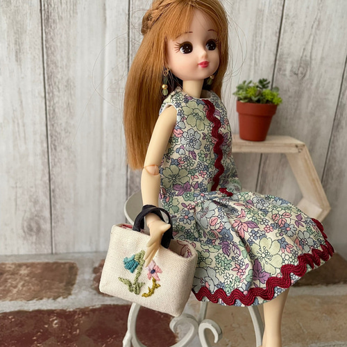 専用 刺繍バッグ リカちゃん お花柄 ☓2 その他人形 L vivante 通販  
