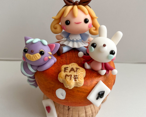 kodamama(ミニチュア粘土) | ホールケーキ を作りました。 土台