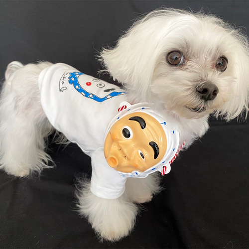 ☆お面付セット☆ わんちゃん用ひょっとこTシャツ 犬 DOG わんこ 犬服