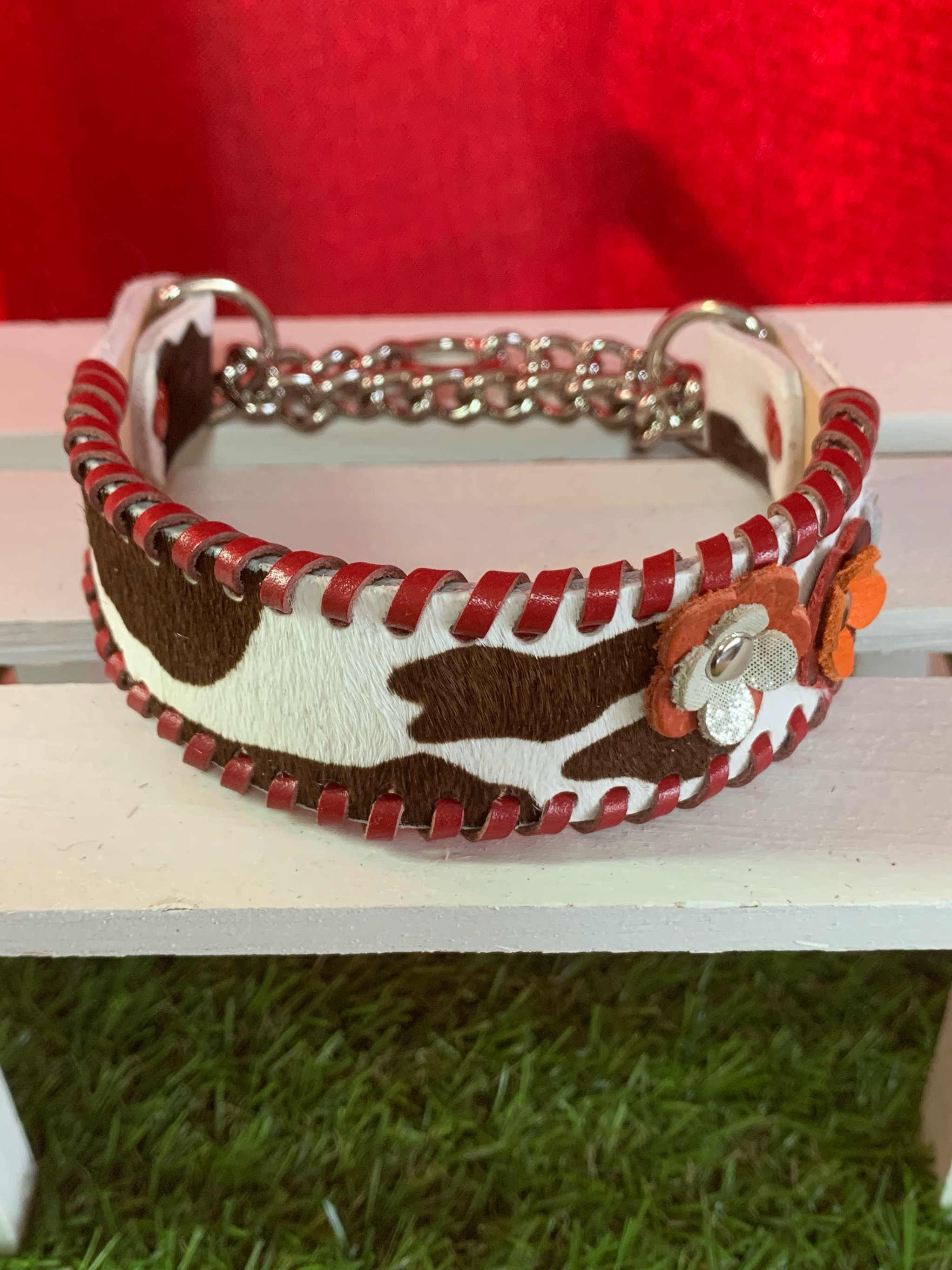 犬の本革ハーフチョークNo.57(小型犬)