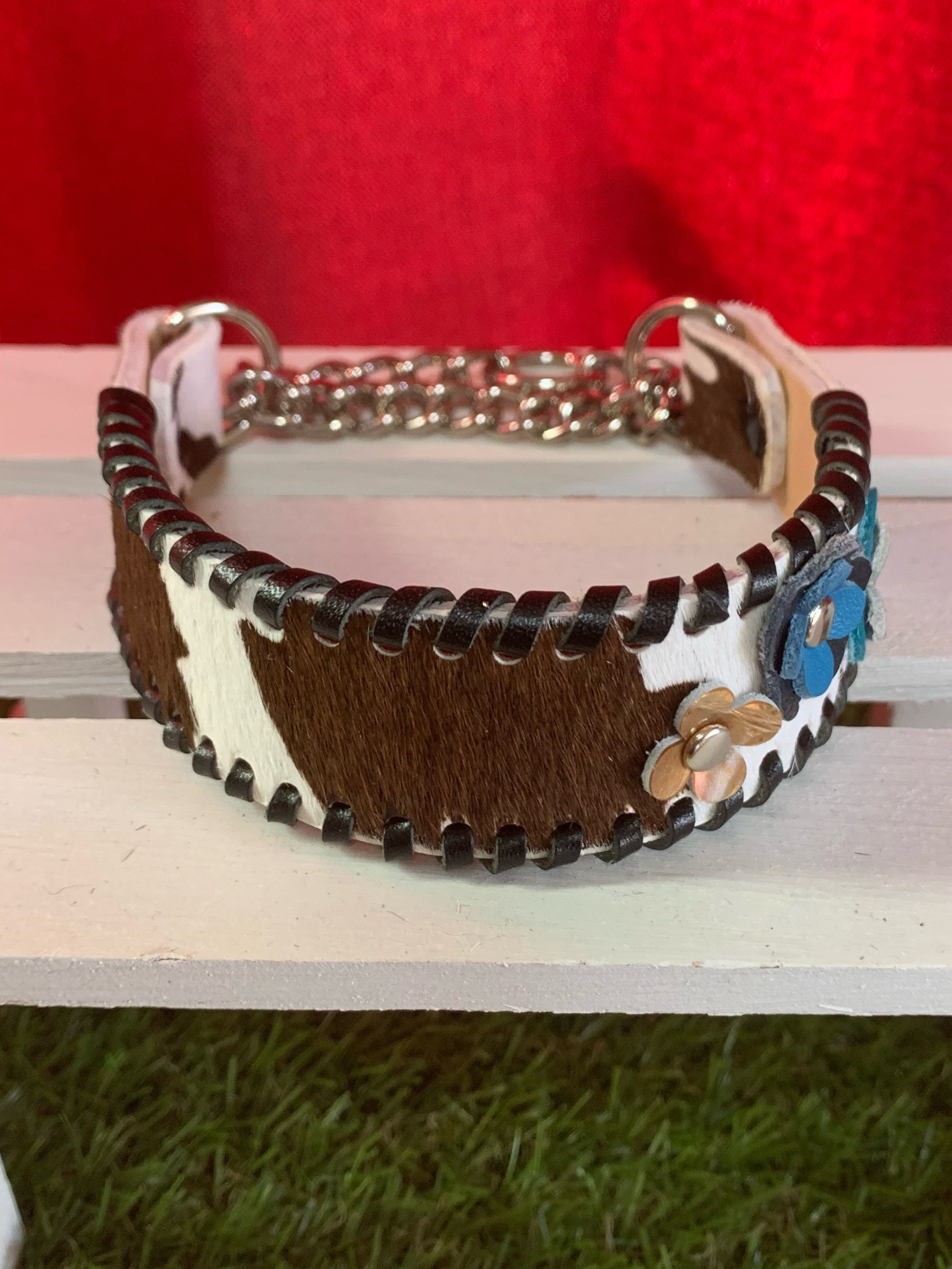 犬の本革ハーフチョークNo.58(小型犬)