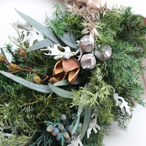 森のクリスマスリース リース viento 通販 12687644｜Creema(クリーマ)