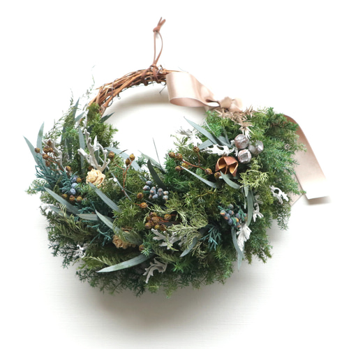 森のクリスマスリース リース viento 通販 12687644｜Creema