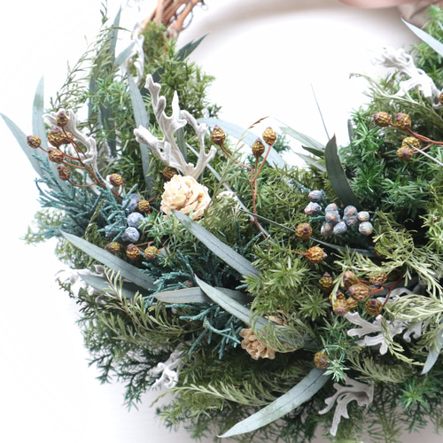 森のクリスマスリース リース viento 通販 12687644｜Creema(クリーマ)