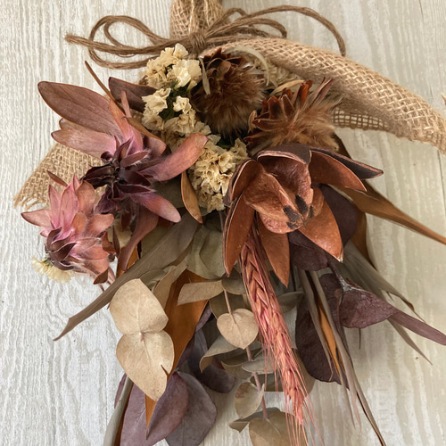 ドライフラワーリース　ドライフラワースワッグ　ユーカリリース 再販]ドライフラワースワッグ(ユーカリ) ドライフラワー E－Lake 通販