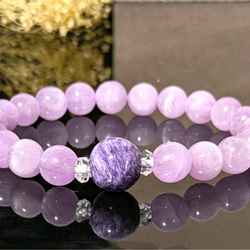 限定✿天然色❨特極上❩厳選11mmラリマー*チャロアイト*スギライト