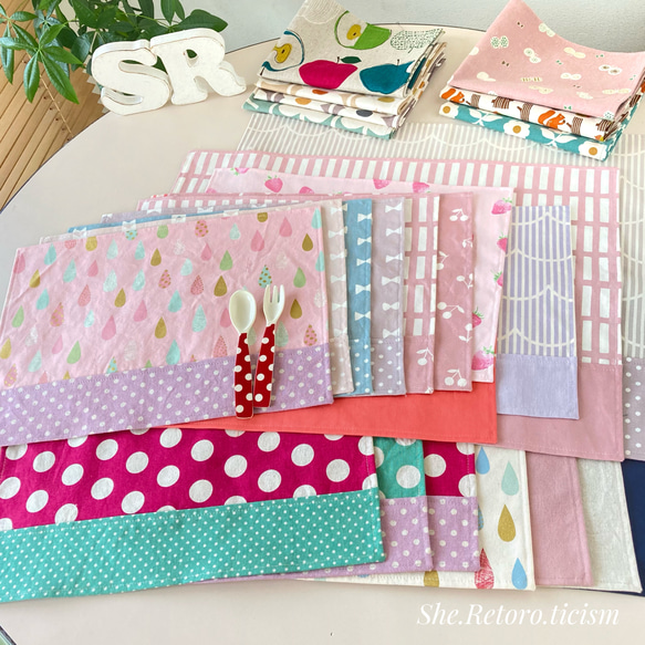 PINK HOUSE ランチョンマット 5枚セット 90年代 特集掲載】サイズが選べる☆北欧テイストのおしゃれで可愛いランチョン