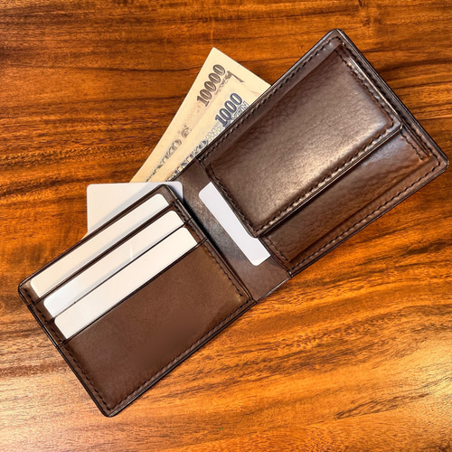 【新品・未使用】Cypress 二つ折り財布 黒/茶 楽天市場】キプリス CYPRIS 二つ折り財布 小銭入れなし ファインディア