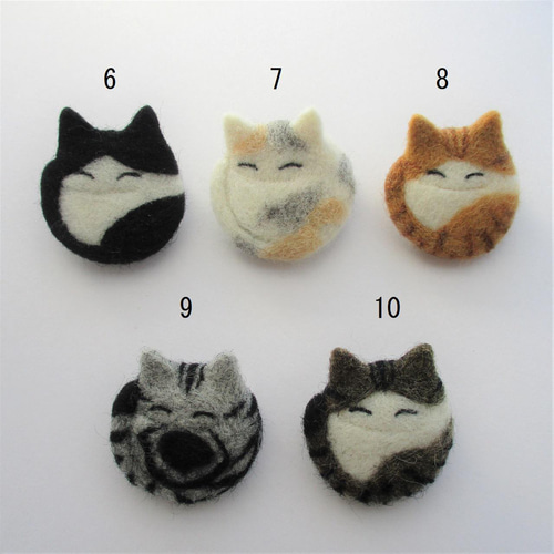 羊毛フェルト猫 バーマン猫ブローチ 羊毛フェルト猫ブローチ | iichi 日々の暮らしを心地よくする