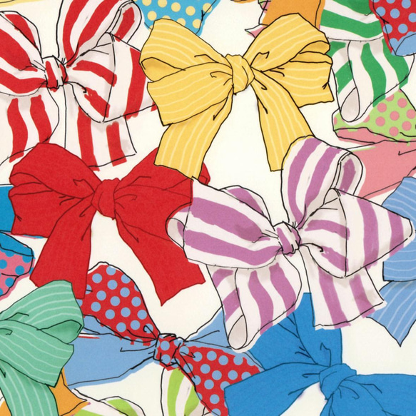 おしゃれ紙「リボン」 A4　3枚入　カラフルなリボンのラッピングペーパー 1枚目の画像