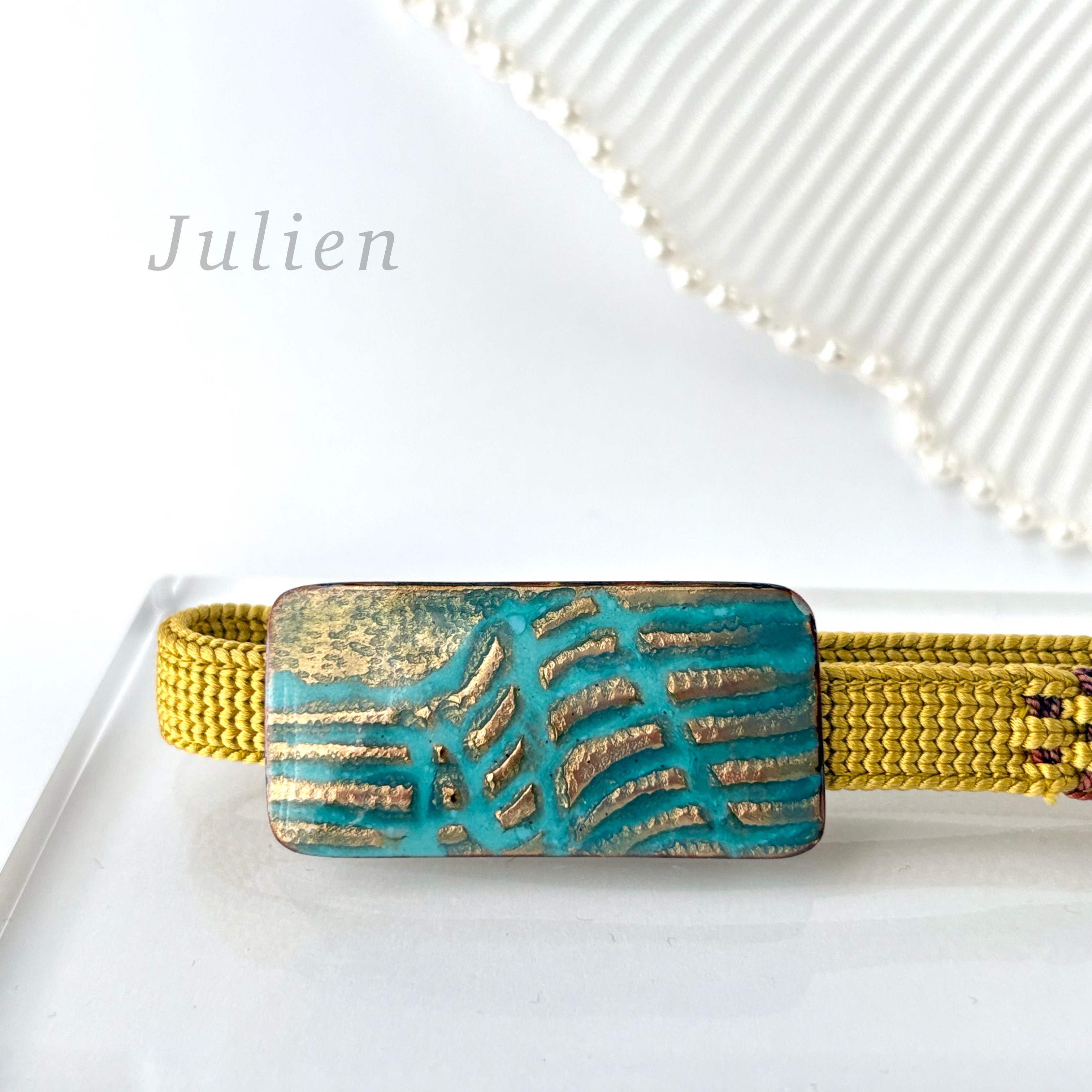 七宝焼き帯留め (493)