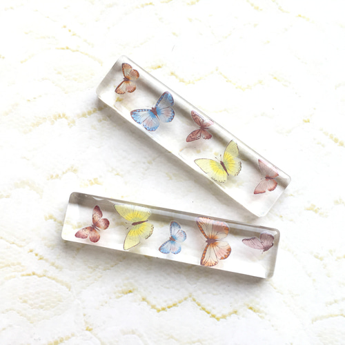バタフライ 蝶 ガラス箸置き 2個セット 箸・箸置き wind-bell