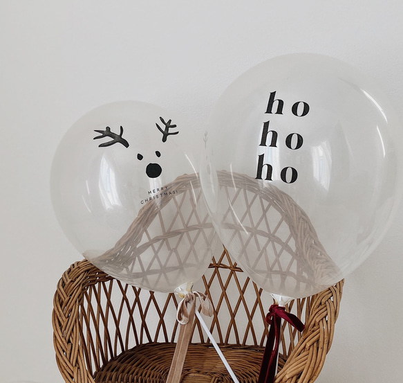 〈Balloon〉Christmas 風船（2個set） | クリスマス 1枚目の画像