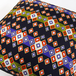 アフリカ布のクッションカバー（ 幾何学 ）45×45 アフリカンプリント 2枚目の画像