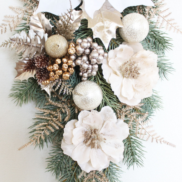 SALE♪「送料無料」クリスマススワッグリース 8枚目の画像