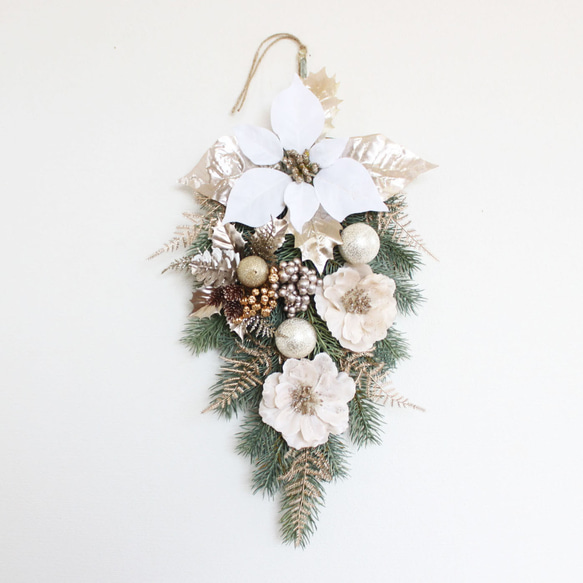 SALE♪「送料無料」クリスマススワッグリース 2枚目の画像