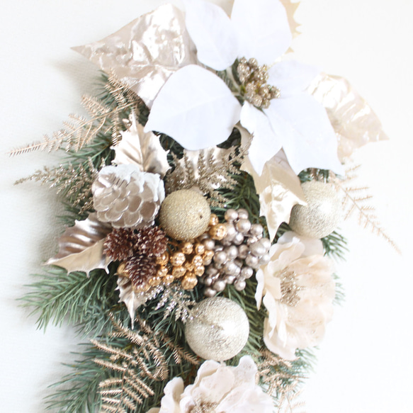 SALE♪「送料無料」クリスマススワッグリース 10枚目の画像